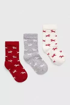 Детские носки United Colors of Benetton, 3 пары, мультиколор