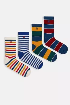 Детские носки United Colors of Benetton, 4 шт, мультиколор