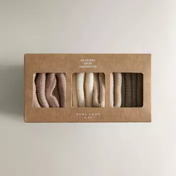 Детские носки Zara Home, 4 пары, мультиколор