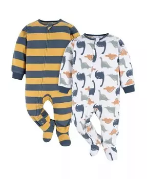 Детские одеяла для сна для мальчиков, в упаковке 2 шт Gerber, бежевый