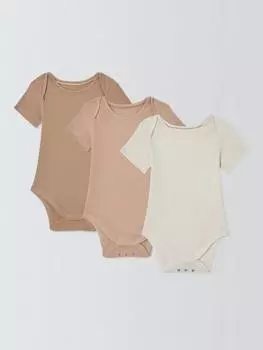 Детские однотонные боди в рубчик John Lewis, разноцветный