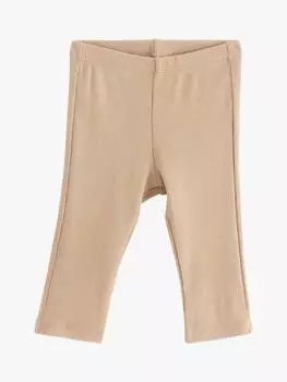 Детские однотонные леггинсы Lindex, бежевый