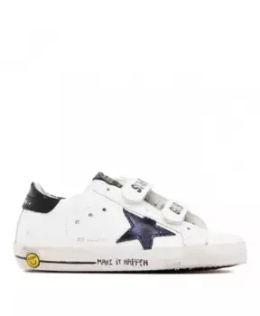 Детские олдскульные кроссовки Golden Goose, белый
