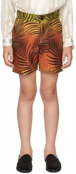 Детские оранжево-зеленые тропические шорты BO(Y)SMANS