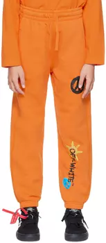 Детские оранжевые брюки Sun & Peace Lounge Off-White