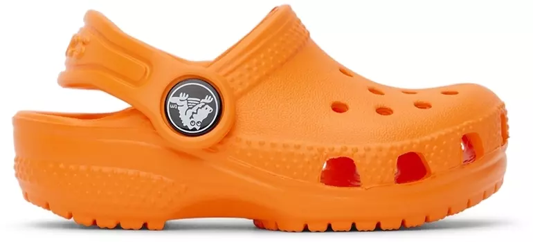 Детские оранжевые классические сабо Crocs