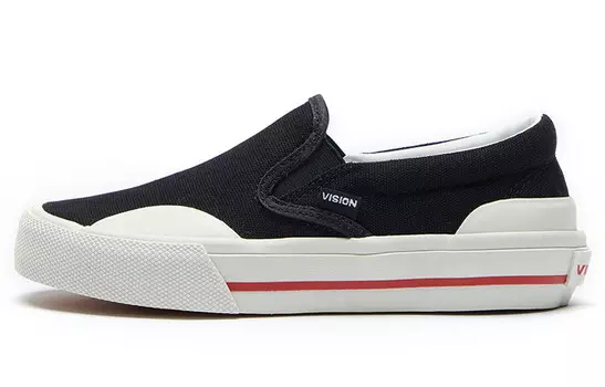 Детские парусиновые туфли Детские низкие черные Vision Street Wear, черный