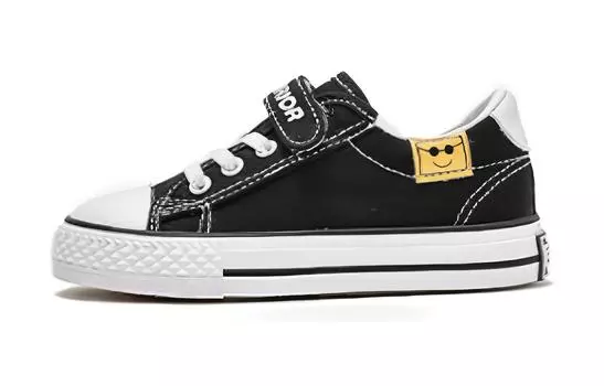 Детские парусиновые туфли Детские низкие Warrior, черный