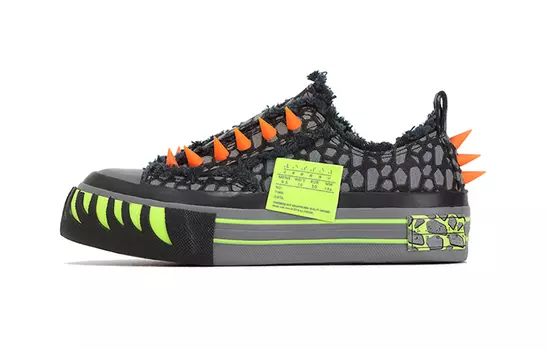 Детские парусиновые туфли PS Low-top черного цвета Xvessel