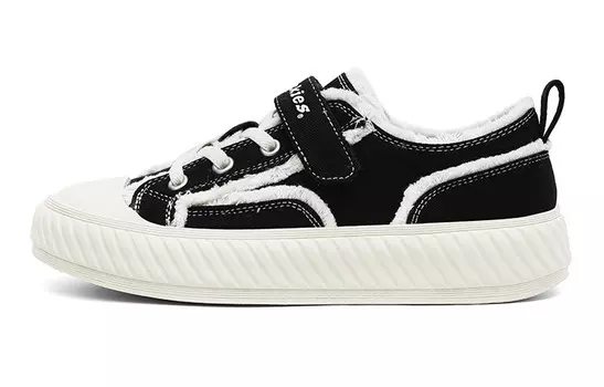 Детские парусиновые туфли PS Low-top черного/белого цвета Dickies, черный/белый