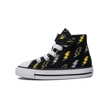 Детские парусиновые туфли TD High-top черного цвета Converse, черный
