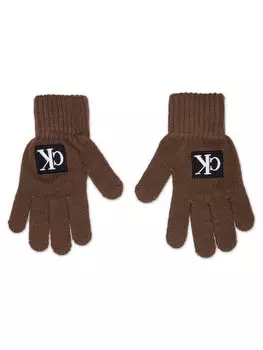 Детские перчатки Calvin Klein Jeans, коричневый