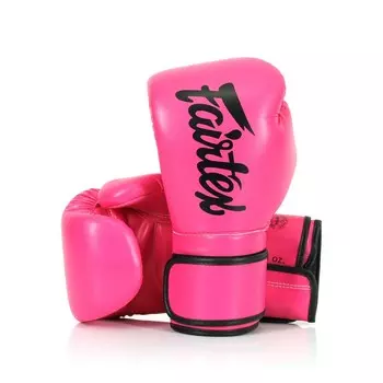 Детские перчатки для бокса Fairtex Microfiber, 4 oz., розовый/черный