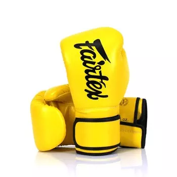 Детские перчатки для бокса Fairtex Microfiber, 6 oz., желтый