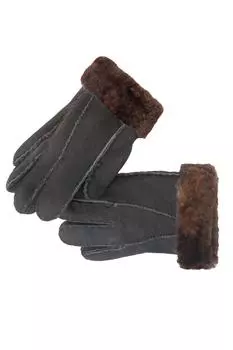 Детские перчатки из овчины Nordvek, серый