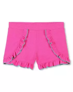 Детские плавательные шорты для девочки с розовым микропринтом Billieblush, цвет Rosa