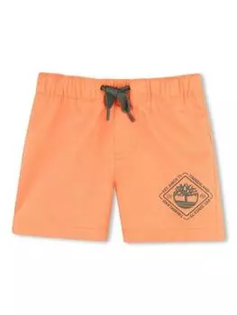 Детские плавательные шорты с логотипом Timberland, цвет Nectarine