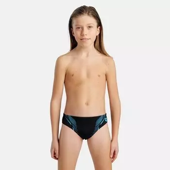 Детские плавки-трусы с графикой Arena, черный