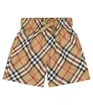 Детские плавки в клетку burberry Burberry Kids, мультиколор