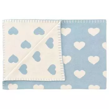 Детские пледы сердечки Schardt, белый