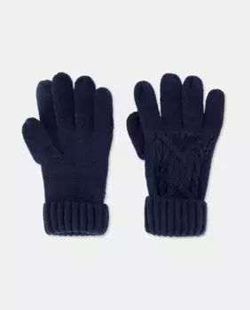 Детские плетеные перчатки Kids El Corte Ingls, темно-синий