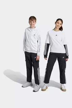 Детские плетеные спортивные брюки карго Street Jam Adidas, черный