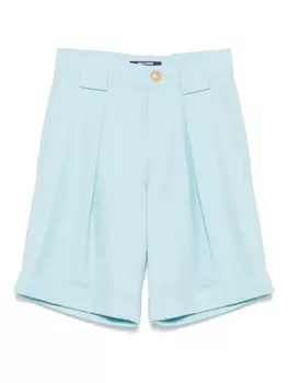 Детские плиссированные шорты Balmain Balmain Kids, синий