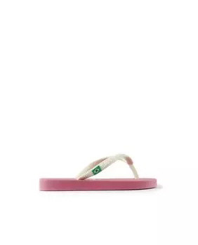 Детские пляжные шлепанцы на резиновой подошве Brasileras, розовый
