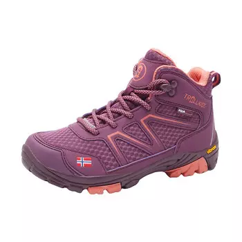 Детские походные туфли SKARVAN Mid шелковица/персик TROLLKIDS, цвет rosa