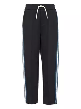 Детские полосатые спортивные брюки Emporio Armani Kids, синий