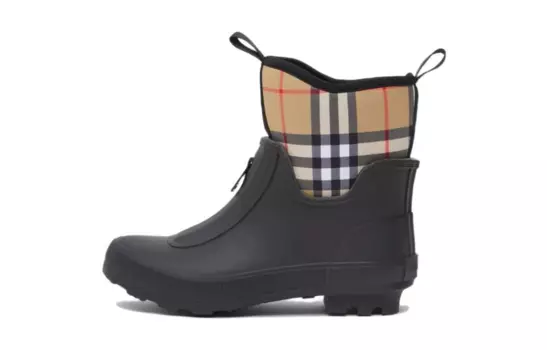 Детские полусапожки Burberry винтажные, черно-коричневый