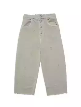 Детские потертые брюки для маленьких детей Mm6 Maison Margiela, цвет light camel
