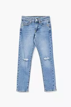 Детские потертые джинсы Forever 21, деним