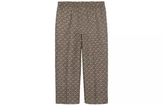 Детские повседневные брюки GUCCI, цвет Brown