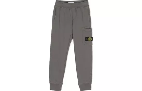 Детские повседневные брюки Stone Island, зеленый