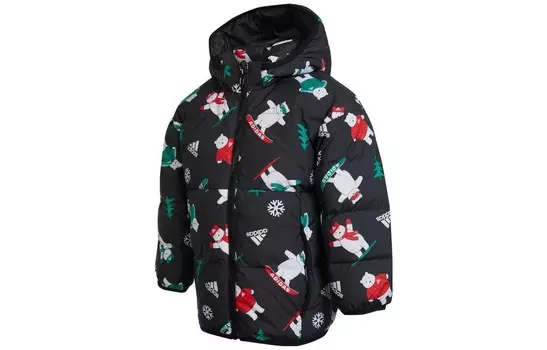 Детские пуховики/жилеты Adidas, черный