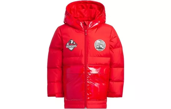 Детские пуховики/жилеты Adidas, цвет Scarlet