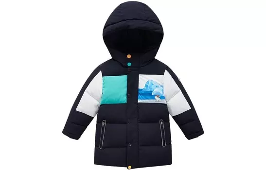 Детские пуховики/жилеты Fila Kids, синий