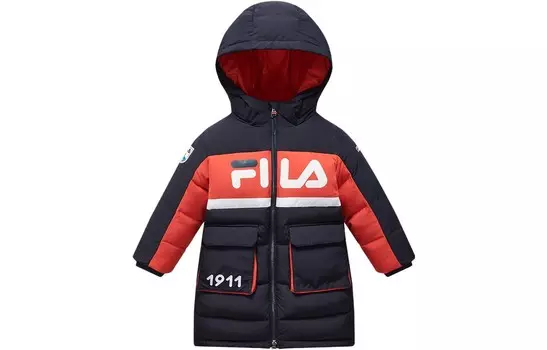 Детские пуховики/жилеты Fila Kids, синий