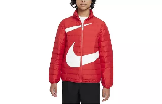 Детские пуховики/жилеты Nike, красный