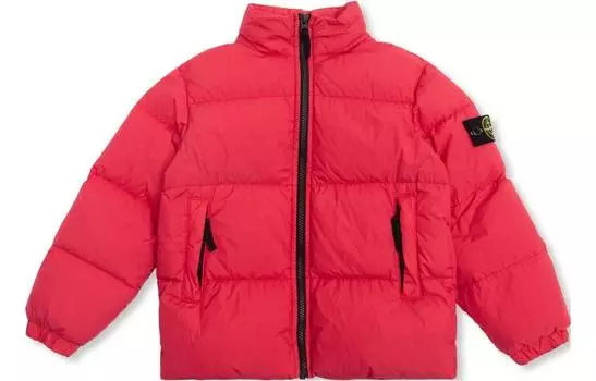Детские пуховики/жилеты Stone Island, красный