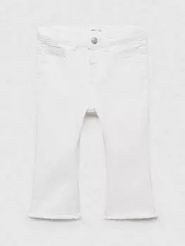 Детские расклешенные джинсы Mango, белый