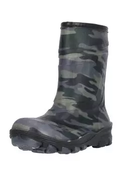 Детские резиновые сапоги Cenerki на теплой подкладке ZIGZAG, цвет Agave Green