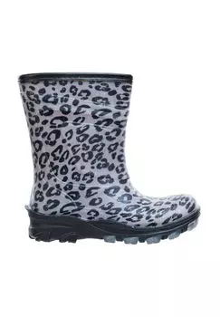 Детские резиновые сапоги Cenerki на теплой подкладке ZIGZAG, цвет Leopard