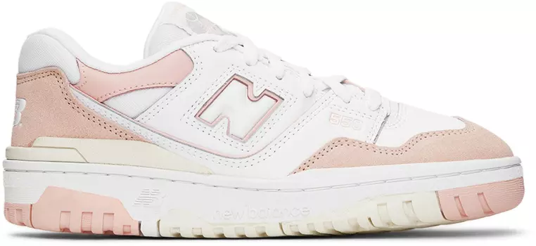 Детские розово-белые кроссовки 550 New Balance