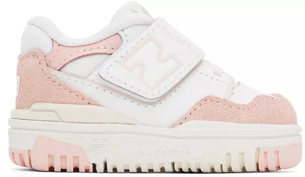 Детские розово-белые кроссовки 550 New Balance