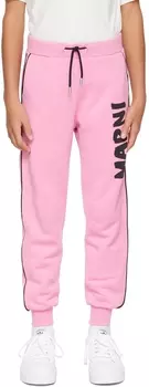 Детские розовые брюки с логотипом Marni