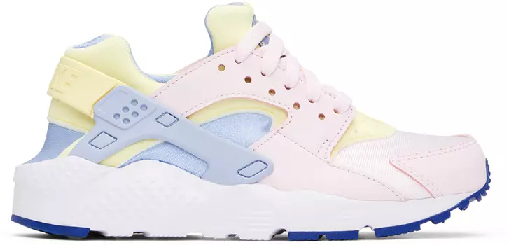 Детские розовые и синие кроссовки Huarache Run для больших детей Nike