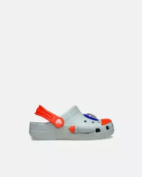 Детские сабо Crocs Classic Rocket Ship, серый