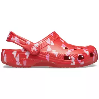 Детские сабо Crocs Classic VDay Clog K, красный